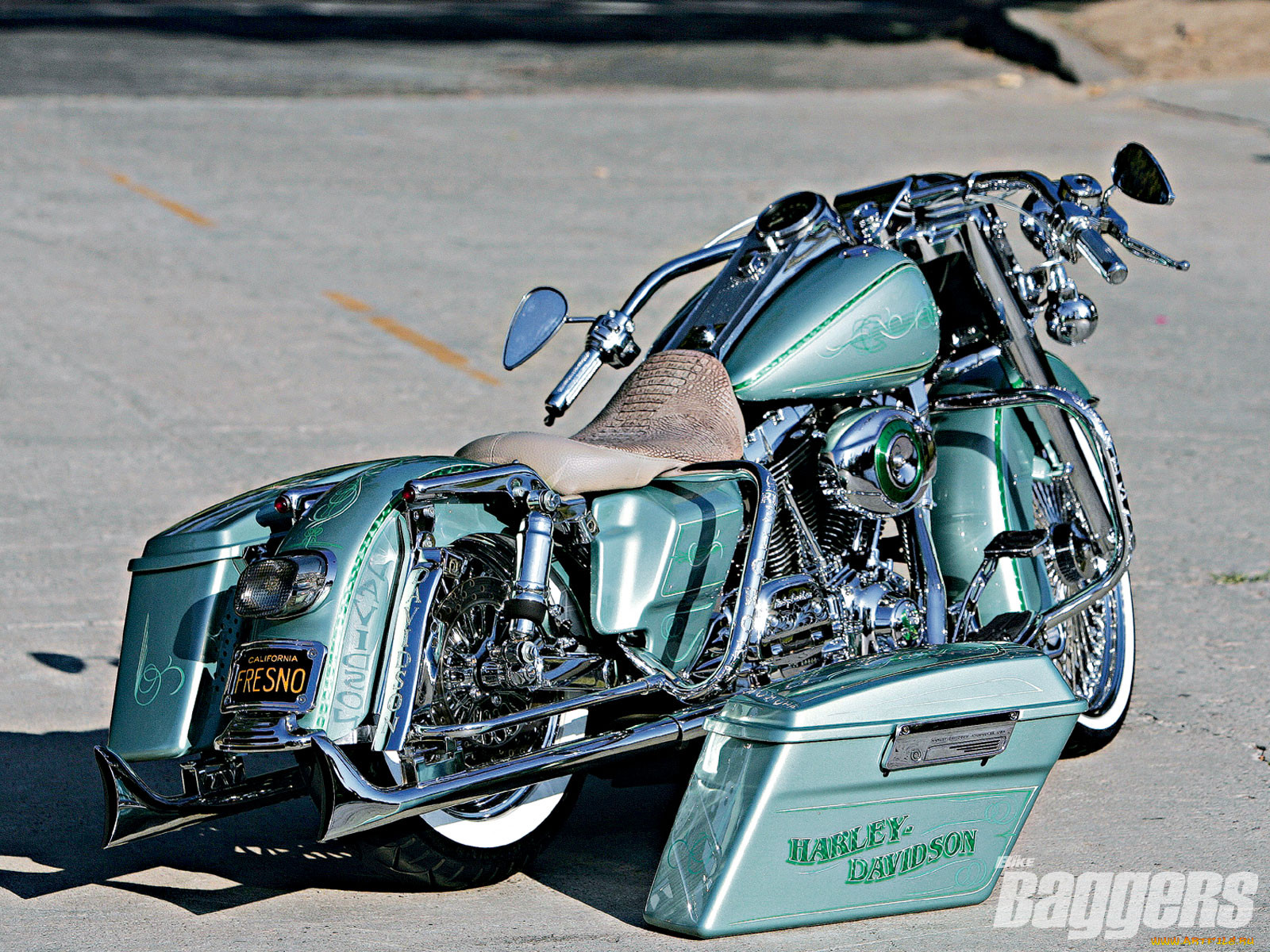 2007, harley, davidson, road, king, , customs